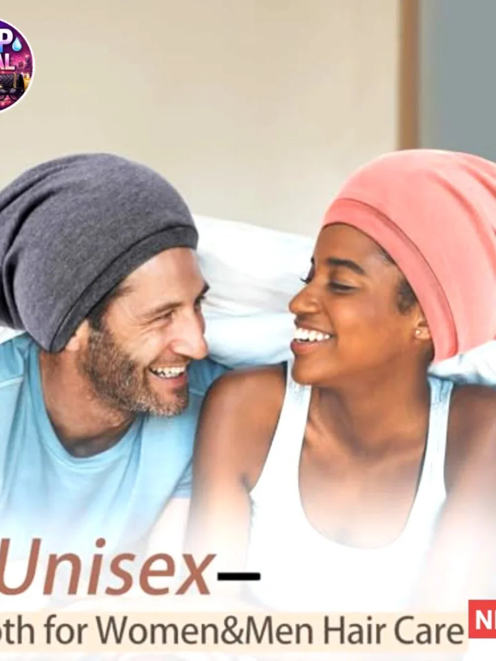 Adjustable Silk Hair Bonnet for Sleeping, Satin Lined Sleep Cap